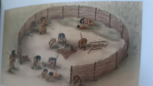 This is how a typical neanderthal camp might have
    looked lik