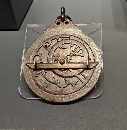 North African, Planispheric Astrolabe, 9th century
    AD, Khalili Collection, <A
    href='https://commons.wikimedia.org/w/index.php?curid=87535408'>By
    Mustafa-trit20 - Own work, CC BY-SA 4.0, </A>